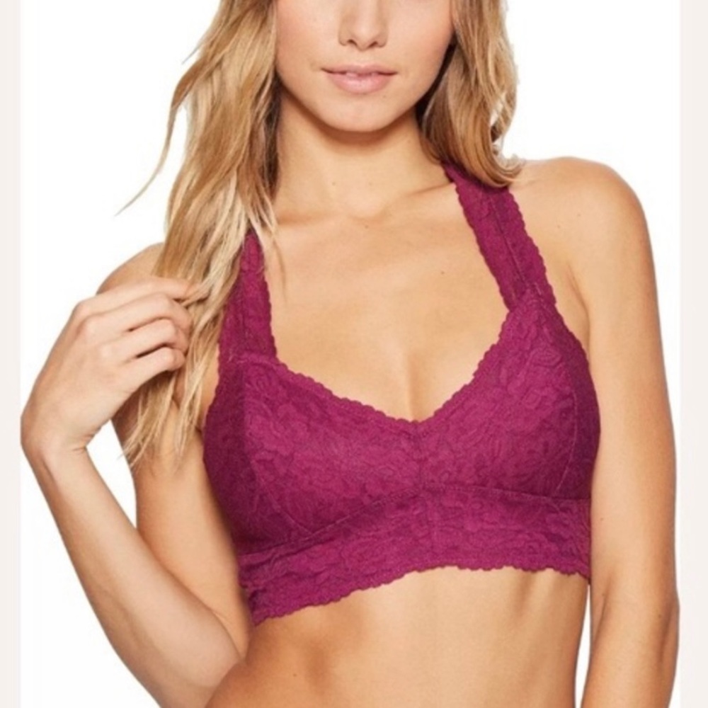 Free People Lace bralette Fushia